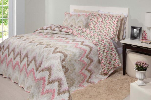 Kit Cobre Leito Colcha Patchwork Queen Bouti 3 Peças Rozac - Dijon 07 é boa?