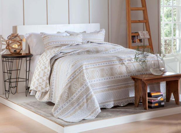 Kit Cobre Leito Colcha Patchwork Queen Bouti 3 Peças Rozac - Sevilha 7 é boa?