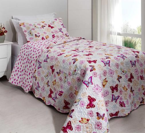 Kit Cobre Leito Colcha Patchwork Teen Kids Solteiro Infantil 2 Peças Rz - Butterfly - Rozac é ruim? Kit Cobre Leito Colcha Patchwork Teen Kids Solteiro Infantil 2 Peças Rz - Butterfly - Rozac é boa?