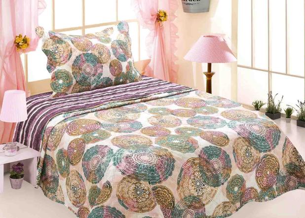 Kit Cobre Leito Colcha Patchwork Ultrasonic Infantil 2 Peças Sultan Layla Menor preço em Kit Cobre Leito Colcha Patchwork Ultrasonic Infantil 2 Peças Sultan Layla