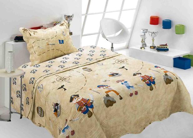 Kit Cobre Leito Colcha Patchwork Ultrasonic Infantil 2 Peças Sultan Pirata Menor preço em Kit Cobre Leito Colcha Patchwork Ultrasonic Infantil 2 Peças Sultan Pirata