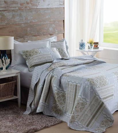 Kit Cobre Leito Colcha Queen Bouti Ultrassom Quilting 3 Peças JT - Fiorita - Dyuri Menor preço em Kit Cobre Leito Colcha Queen Bouti Ultrassom Quilting 3 Peças JT - Fiorita - Dyuri