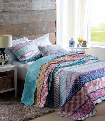 Kit Cobre Leito Colcha Queen Bouti Ultrassom Quilting 3 Peças JT - Lecce - Dyuri Menor preço em Kit Cobre Leito Colcha Queen Bouti Ultrassom Quilting 3 Peças JT - Lecce - Dyuri