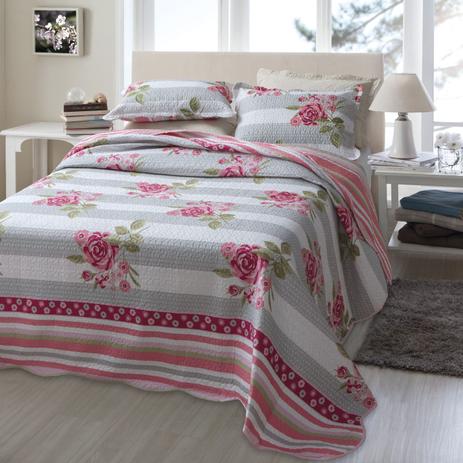 Kit Cobre Leito Colcha Queen Bouti Ultrassom Quilting 3 Peças JT - Poema - Dyuri Menor preço em Kit Cobre Leito Colcha Queen Bouti Ultrassom Quilting 3 Peças JT - Poema - Dyuri