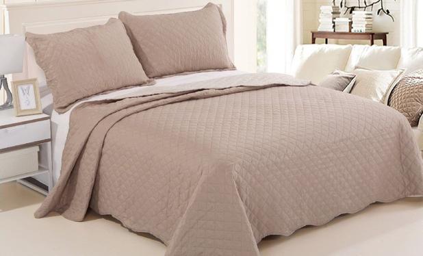 Kit Cobre Leito Colcha Queen Patchwork Ultrasonic 3 Peças Sultan - Bege é ruim? Kit Cobre Leito Colcha Queen Patchwork Ultrasonic 3 Peças Sultan - Bege é boa?