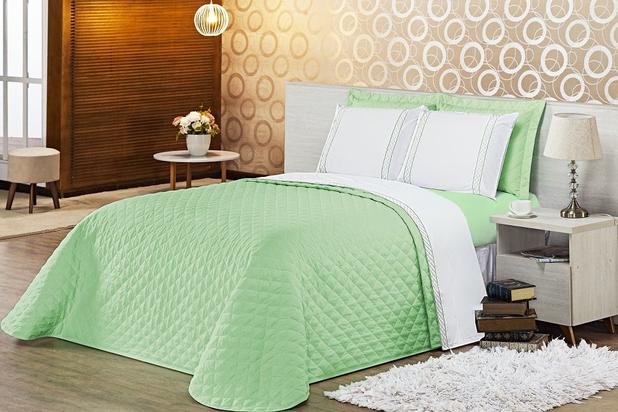 Kit Cobre Leito + Jogo de Cama Casal Queen Casualle Percal 180 fios 07 Peças Casaborda é boa?