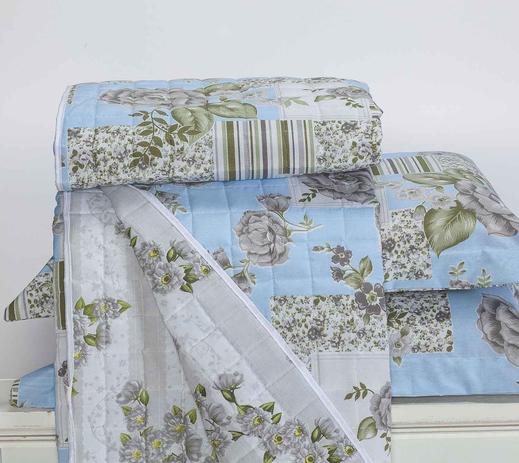 Kit Cobre Leito + Jogo de Cama Casal Valentina 07 Peças Floral Azul Casaborda é ruim? Kit Cobre Leito + Jogo de Cama Casal Valentina 07 Peças Floral Azul Casaborda é boa?