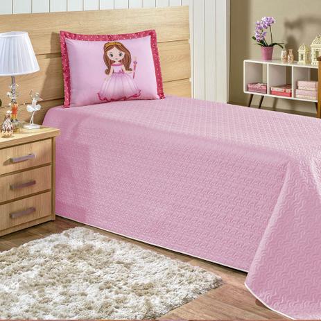 Kit Cobre Leito Lucca Casa Dona Solteiro 02 Peças Princesinha Menor preço em Kit Cobre Leito Lucca Casa Dona Solteiro 02 Peças Princesinha