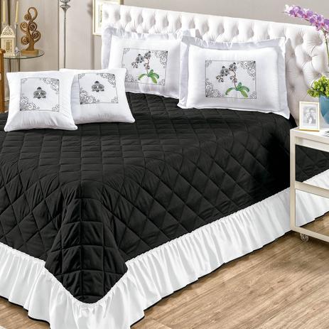 Kit Cobre Leito Naturalle Casa Dona Casal Queen 05 Peças Preto é boa?