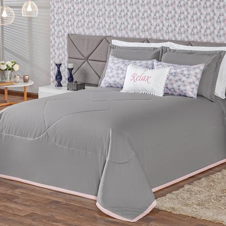 Kit Cobre Leito Relax Queen 11 peças Rosa - J.f shopp Menor preço em Kit Cobre Leito Relax Queen 11 peças Rosa - J.f shopp