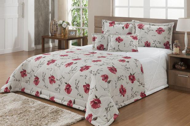 Kit Cobre Leito Roma Queen Estampado 07 Peças - Vermelho - Finos enxovais é ruim? Kit Cobre Leito Roma Queen Estampado 07 Peças - Vermelho - Finos enxovais é boa?