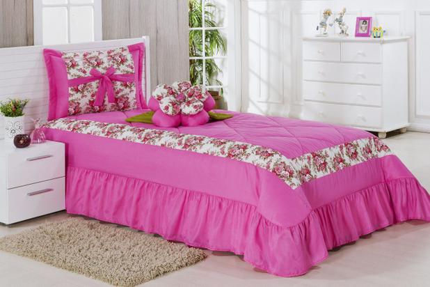 Kit Cobre Leito Solteiro Amazonas 03 Peças Colcha - Pink - Finos enxovais é ruim? Kit Cobre Leito Solteiro Amazonas 03 Peças Colcha - Pink - Finos enxovais é boa?