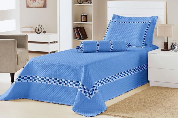 Kit Cobre Leito Thierry Solteiro Azul 05 Peças Quarto Infantil  Menino Moderno - Decorativa é boa?