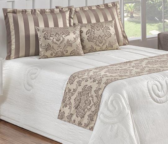 Kit Cobre Leito Viena Casal King 10 Pçs Colcha Super Oferta - Cáqui - Bia Enxovais Menor preço em Kit Cobre Leito Viena Casal King 10 Pçs Colcha Super Oferta - Cáqui - Bia Enxovais