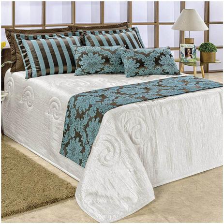 Kit Cobre Leito Viena Queen Seda Amassada Jacquard é composto por 10 Peças - BIA ENXOVAIS Menor preço em Kit Cobre Leito Viena Queen Seda Amassada Jacquard é composto por 10 Peças - BIA ENXOVAIS