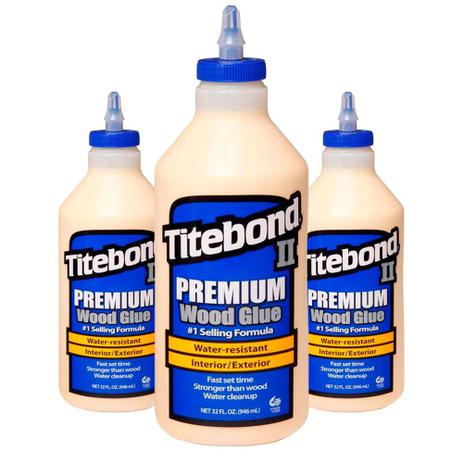 Kit Cola para Madeira II Premium Wood Glue-6006252-Titebond - 946 ml 3 Unidades Menor preço em Kit Cola para Madeira II Premium Wood Glue-6006252-Titebond - 946 ml 3 Unidades