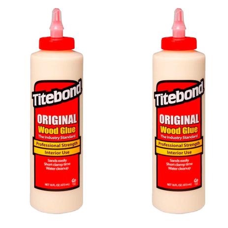 Kit Cola para Madeira Original Wood Glue- 6004530- Titebond- 473 ml - 2 Unidades Menor preço em Kit Cola para Madeira Original Wood Glue- 6004530- Titebond- 473 ml - 2 Unidades