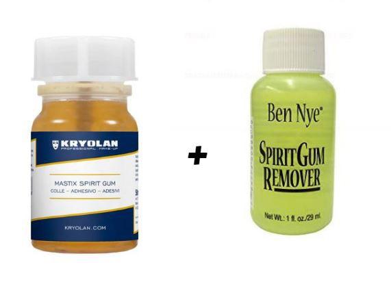 Kit Cola Spirit Gum (verniz) Kryolan 50 ml + removedor ben nye 29ml - Kryolan e ben bye Menor preço em Kit Cola Spirit Gum (verniz) Kryolan 50 ml + removedor ben nye 29ml - Kryolan e ben bye