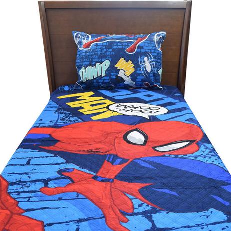 Kit Colcha Bouti Infantil Dupla Face - Homem Aranha - Lepper é boa?