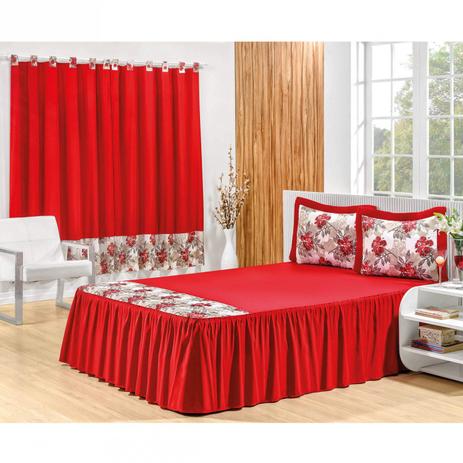 Kit Colcha Casal Veneza 04 Peças Bia Enxovais Vermelho é boa?