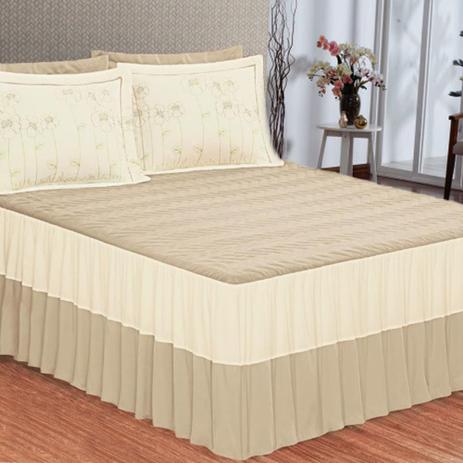 Kit Colcha Cobre Leito Casa Dona Casal Queen Alvorada 3 Peças Avelã Menor preço em Kit Colcha Cobre Leito Casa Dona Casal Queen Alvorada 3 Peças Avelã