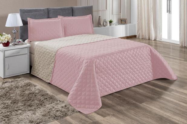 Kit Colcha Cobre leito Casal Queen Realeza 3 Peças Dupla-face - F.V Enxovais é boa?