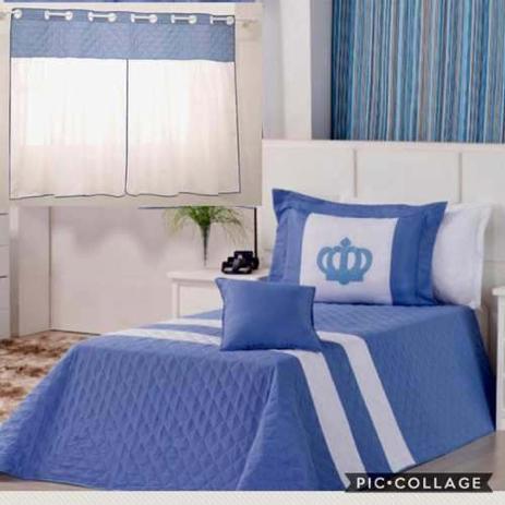 Kit Colcha E Cortina Solteiro Infantil 4 Peças Reizinho - Colleone enxovais é ruim? Kit Colcha E Cortina Solteiro Infantil 4 Peças Reizinho - Colleone enxovais é boa?