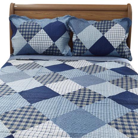 Kit Colcha Evolution Patchwork Queen - Mizu - Camesa Menor preço em Kit Colcha Evolution Patchwork Queen - Mizu - Camesa