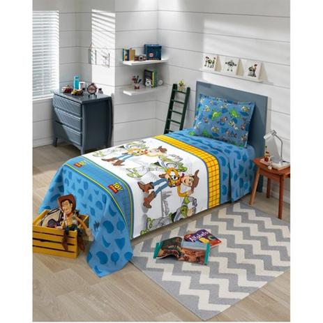 Kit Colcha Infantil 2 Peças Solteiro Toy Story Döhler Menor preço em Kit Colcha Infantil 2 Peças Solteiro Toy Story Döhler
