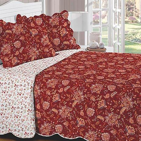 Kit Colcha Matelada Buettner Casal Estampada Tacia Menor preço em Kit Colcha Matelada Buettner Casal Estampada Tacia