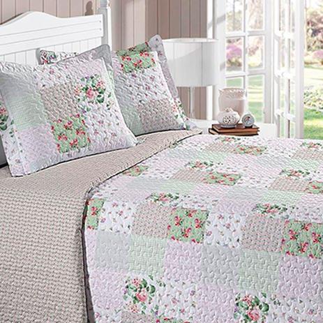 Kit Colcha Matelada Buettner King Estampada Ira Menor preço em Kit Colcha Matelada Buettner King Estampada Ira