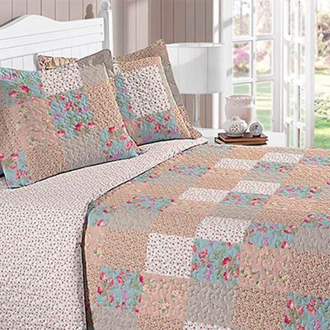 Kit Colcha Matelada Buettner King Estampada Lanete Menor preço em Kit Colcha Matelada Buettner King Estampada Lanete