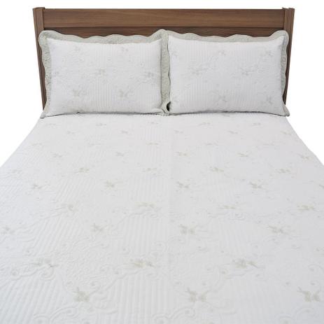 Kit Colcha Matelada e Bordada Casal - Maison - Rozac Menor preço em Kit Colcha Matelada e Bordada Casal - Maison - Rozac