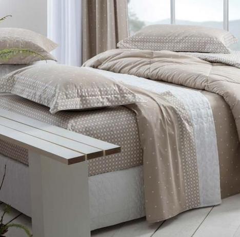 Kit Colcha Matelada King Petit 200 Fios Percal Sultan Menor preço em Kit Colcha Matelada King Petit 200 Fios Percal Sultan