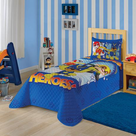 Kit Colcha Matelassê Infantil Estampada 2 Peças patrulha Canina Menino - Lepper Menor preço em Kit Colcha Matelassê Infantil Estampada 2 Peças patrulha Canina Menino - Lepper