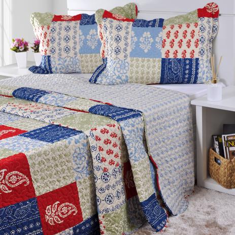 Kit Colcha Matelassê Lit Dupla Face Ankara Casal - Panosul Menor preço em Kit Colcha Matelassê Lit Dupla Face Ankara Casal - Panosul