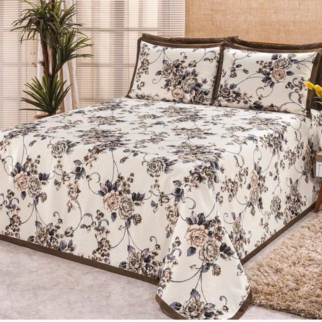 Kit Colcha Queen 3 Peças Arezo Bia Enxovais Tabaco é boa?