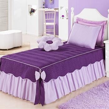 Kit Colcha solteiro Mariana cor Lilás e roxo 3 peças - Lilás e roxo - Vb Menor preço em Kit Colcha solteiro Mariana cor Lilás e roxo 3 peças - Lilás e roxo - Vb