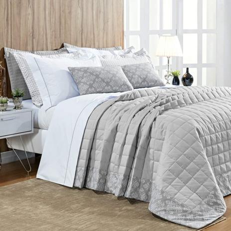 Kit Colcha Super King Algodão Percal 7 Peças Lavender Bernadete Casa Prata é boa?