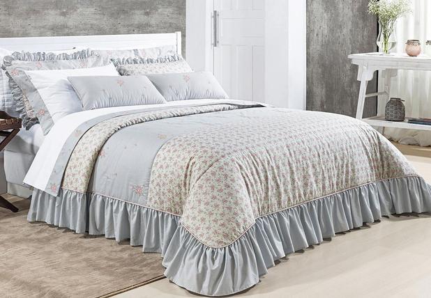 Kit Colcha Versalles Queen cor com 7 peças - Bernadete casa Menor preço em Kit Colcha Versalles Queen cor com 7 peças - Bernadete casa