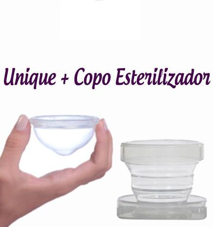 Kit Coletor Menstrual Unique 60ml + Copo Esterilizador Lumma incolor Menor preço em Kit Coletor Menstrual Unique 60ml + Copo Esterilizador Lumma incolor