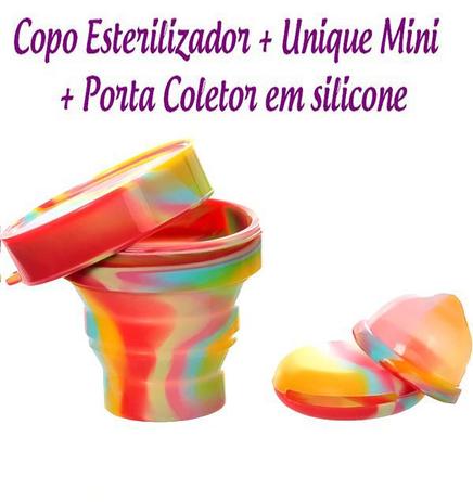 Kit Coletor Menstrual UNIQUE MINI 30ml + Copo Esterilizador Unicorn Menor preço em Kit Coletor Menstrual UNIQUE MINI 30ml + Copo Esterilizador Unicorn