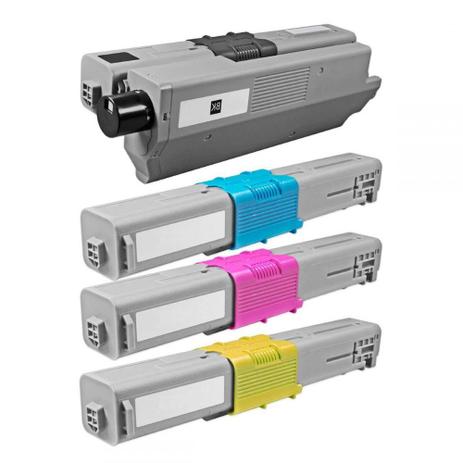 Kit Colorido 4 Cores Toner Compatível Okidata Premium Menor preço em Kit Colorido 4 Cores Toner Compatível Okidata Premium