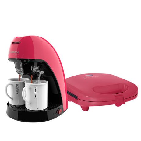 Kit Colors Rosa Doce Cafeteira e Sanduicheira Cadence 220V Menor preço em Kit Colors Rosa Doce Cafeteira e Sanduicheira Cadence 220V