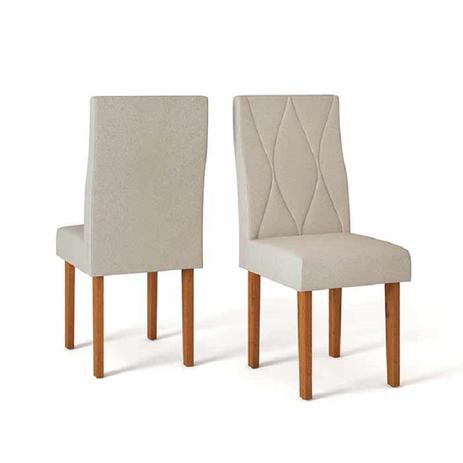 Kit Com 02 Cadeiras Para Sala De Jantar Ágata Rústico Terrara/ Linho Claro- DJ Móveis é boa?