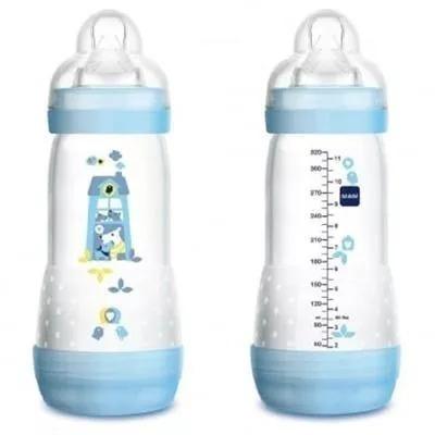 Kit Com 02 Mamadeiras Anti Cólicas Mam 320Ml Azul 4m+ 4683 Menor preço em Kit Com 02 Mamadeiras Anti Cólicas Mam 320Ml Azul 4m+ 4683