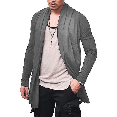 cardigan masculino sem botao