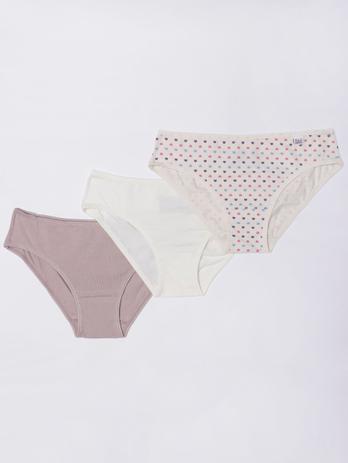 Kit Infantil com 3 Calcinhas Miss DelRio 51354 - Le Lingerie