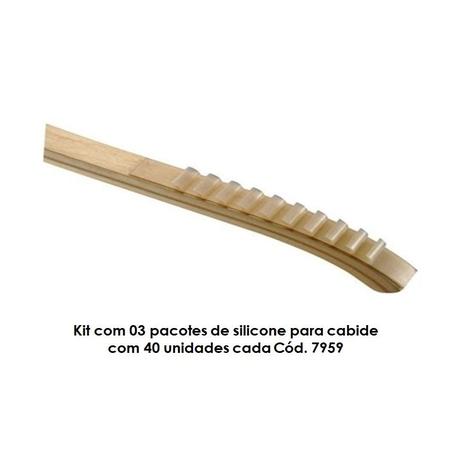 Kit com 03 pacotes de silicone para cabide com 40 unidades cada Cód. 7959 - Diego fiocco mariano Menor preço em Kit com 03 pacotes de silicone para cabide com 40 unidades cada Cód. 7959 - Diego fiocco mariano