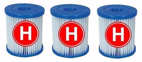 Kit com 03 unidades do Cartucho H Refil Filtro para Bomba Filtrante Intex 1250 LH Menor preço em Kit com 03 unidades do Cartucho H Refil Filtro para Bomba Filtrante Intex 1250 LH